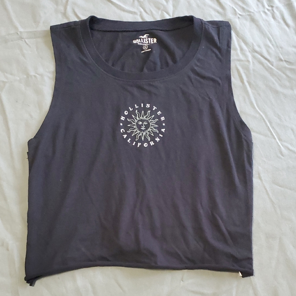 Hollister Women's Black Muscle Tee